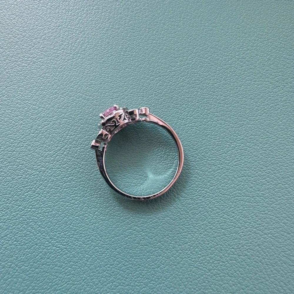 Fragrant jewels Pink and Silver ring. NWOT. Size 9
